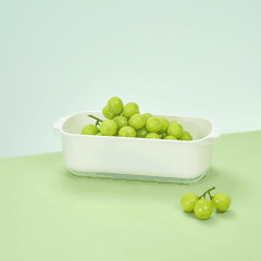 Bộ thau rổ chữ nhật Yoko Cloud