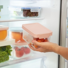 Bộ 3 hộp thực phẩm tritan chữ nhật Hokaido 500 - 1000 - 2000 ml