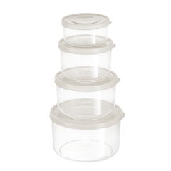 Bộ 4 hộp thực phẩm tròn Hokkaido