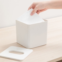 Hộp khăn giấy vuông Sano (nắp nhựa)