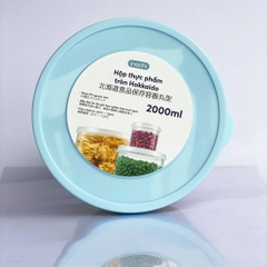 Hộp thực phẩm tròn Hokkaido 2000ml