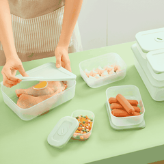 Bộ 4 hộp thực phẩm trữ đông Hokkaido 290-900-2500-3600ml