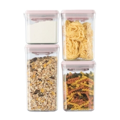 Bộ 4 hộp đựng thực phẩm khô Hokkaido 500ml, 1000ml (x2), 1400ml