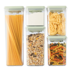 Bộ 5 hộp đựng thực phẩm khô Hokkaido 500ml, 1000ml (x2), 1400ml, 2100ml