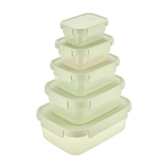 Bộ 5 hộp thực phẩm nắp gài Hokkaido