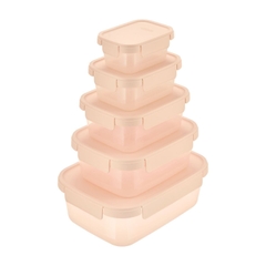 Bộ 5 hộp thực phẩm nắp gài Hokkaido