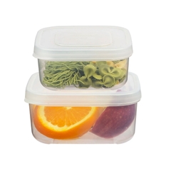 Bộ 2 hộp thực phẩm vuông Hokkaido 1000-2000ml