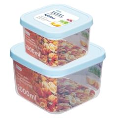 Bộ 2 hộp thực phẩm vuông Hokkaido 1000-2000ml