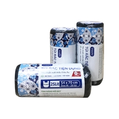 Túi rác tiện dụng Soji 50L x 19 túi (Size L)