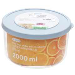 Hộp thực phẩm tròn Hokkaido 2000ml