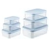 Bộ 6 hộp thực phẩm chữ nhật Hokkaido 500-750-1000-1500-2000-2500ml