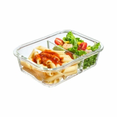 Hộp thủy tinh chữ nhật Nikko 1040 ml (2 ngăn)