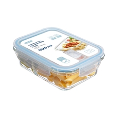 Hộp thủy tinh chữ nhật Nikko 1520 ml (2 ngăn)