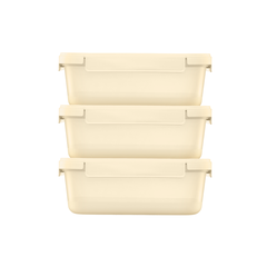 Bộ 3 hộp thực phẩm nắp gài Hokkaido