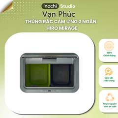 Thùng rác cảm ứng 2 ngăn Hiro Mirage 10L+10L