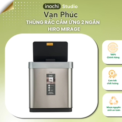 Thùng rác cảm ứng 2 ngăn Hiro Mirage 10L+10L