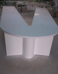 bàn làm việc ốp đá nhân tạo solid surface