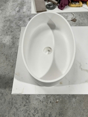 Chậu rửa nguyên khối đá Solid surface Himacs