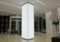 đá nhân tạo solid surface xuyên sáng ốp cột