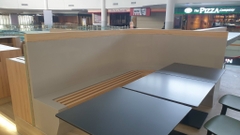 Đá solid surface Himacs LG G554 làm cho trung tâm thương mại Crescent Mall Quận 7