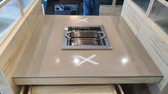 Đá solid surface korean ốp mặt bàn quán lẫu