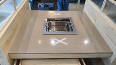 Đá solid surface korean ốp mặt bàn quán lẫu