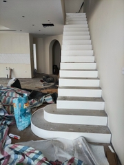 đá solid surface korean ốp cầu thang