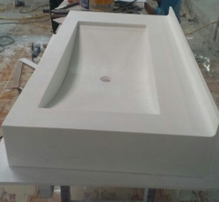 lavabo ghép tay đá nhân tạo solid surface