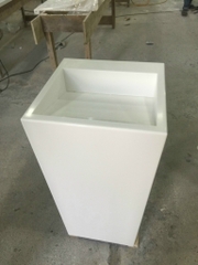 Đá solid surface ốp lavabo nguyên khối