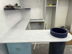 Mặt bếp đá solid surface Himacs LG vân mây