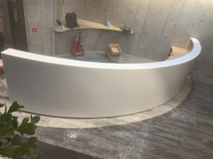 Quầy lễ tân đá nhân tạo solid surface Himacs