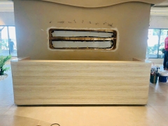 Quầy lễ tân đá solid surface korean Himacs