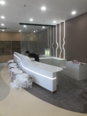 Đá nhân tạo solid surface cao cấp ốp quầy lễ tân