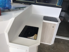 Đá nhân tạo solid surface ốp cho Du Thuyền