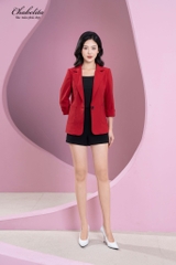 Áo vest tay nơ V màu đỏ