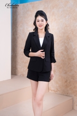 Áo vest tay lỡ màu đen