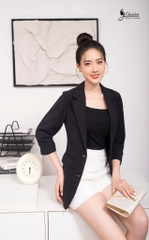 Áo vest thời trang màu đen