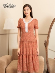 Đầm phối cổ zen