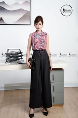 Quần suông bò màu xanh đen