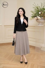 Áo vest dạ màu đen