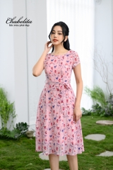 Váy hoa dây màu hồng