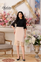 Sơ mi tay cách điệu màu đen