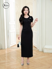 Bộ đính hoa màu đen