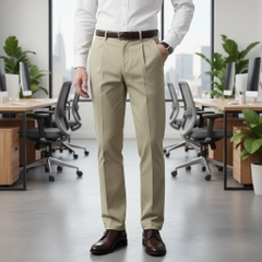 Quần Kaki Nam Có Ly Masculine Regular KCL24.2