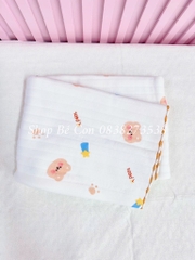 Khăn tắm cotton in hình xuất Nhật 90x90