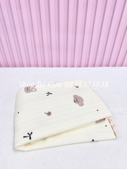 Khăn tắm cotton in hình xuất Nhật 90x90