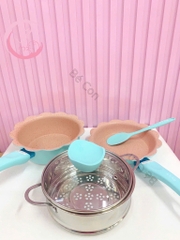 Nồi chảo đá hình hoa OKBY
