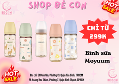 Bình sữa Moyuum hoạ tiết baby 270ml