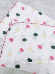 Khăn tắm cotton in hình xuất Nhật 90x90