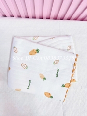 Khăn tắm cotton in hình xuất Nhật 90x90